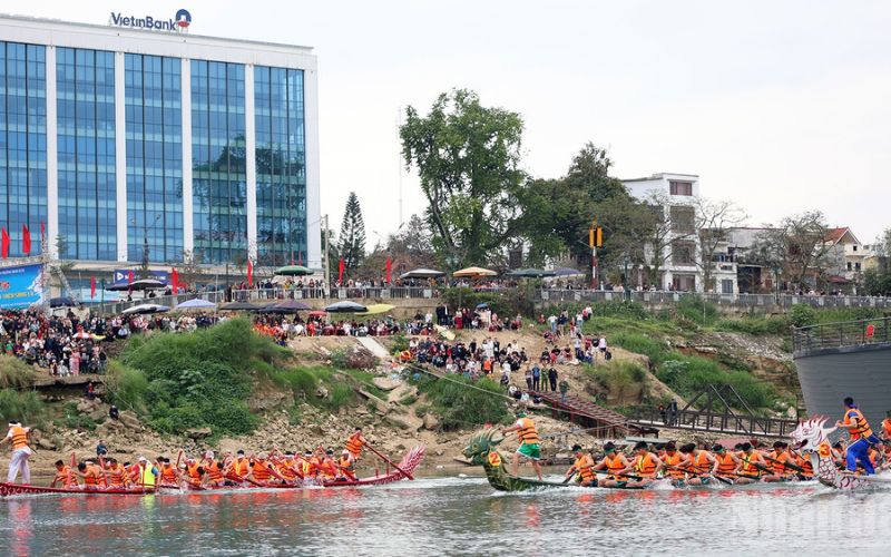 Lễ hội đua thuyền truyền thống mừng Đảng – mừng Xuân 2026 tại thành phố Đông Hà