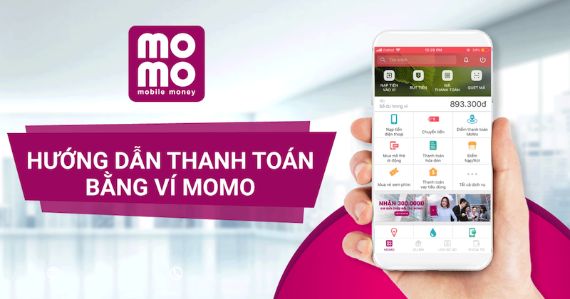 Cách thanh toán tiền nước qua điện thoại với ví điện tử momo