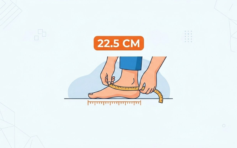 Chân 22.5 cm là size bao nhiêu? Hướng dẫn chọn size chuẩn xác