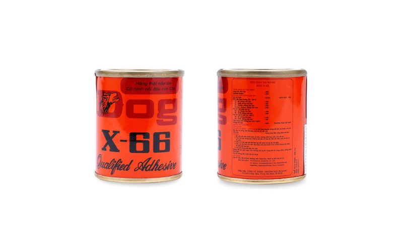 Dùng keo X-66 (keo con chó) để gắn đế giày chắc chắn, bám dính tốt