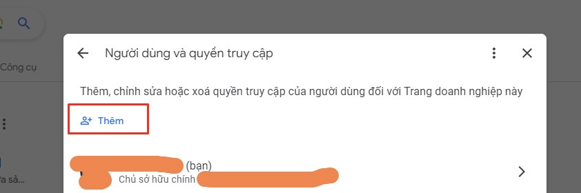 Cách Thêm Admin (Quản Trị Viên) Vào Google Map Chi Tiết Từng Bước 50 Bấm nút Thêm để mời người quản lý mới