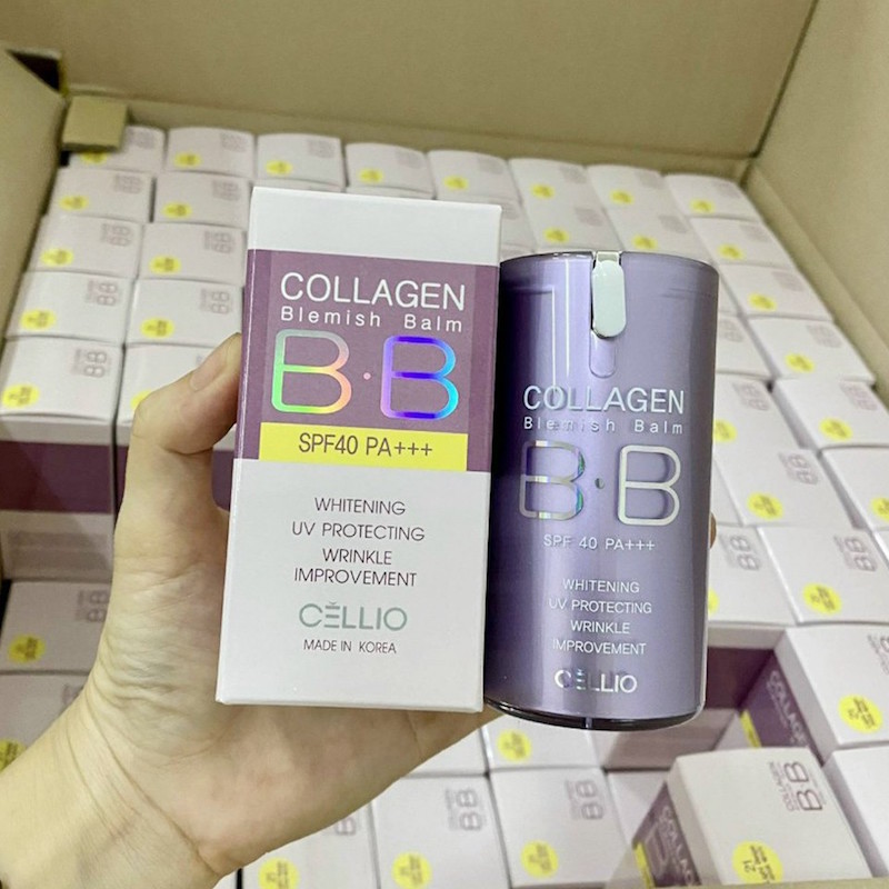 Kem nền BB Hàn Quốc loại nào tốt? Collagen Cellio Blemish Balm SPF40 PA+++