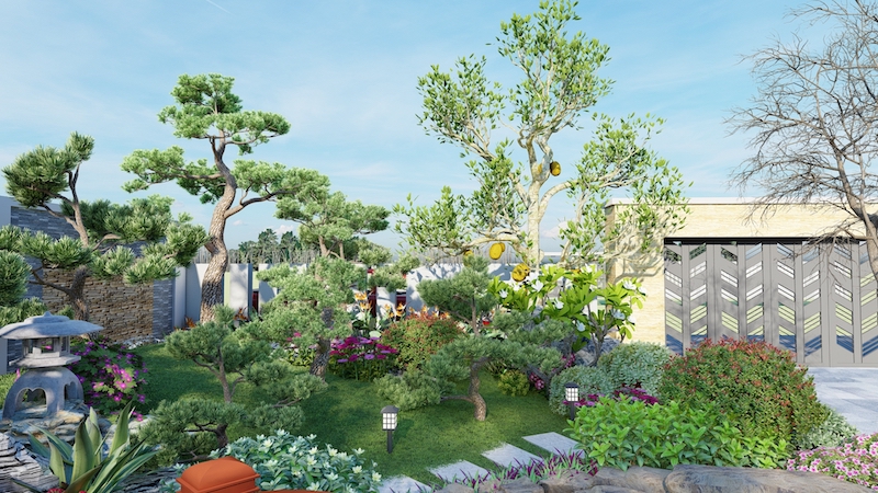 Gợi ý 30 mẫu sân vườn đẹp tự thi công đơn giản và độc đáo nhất 57 Chọn cây trồng phù hợp với tổng thể và sở thích