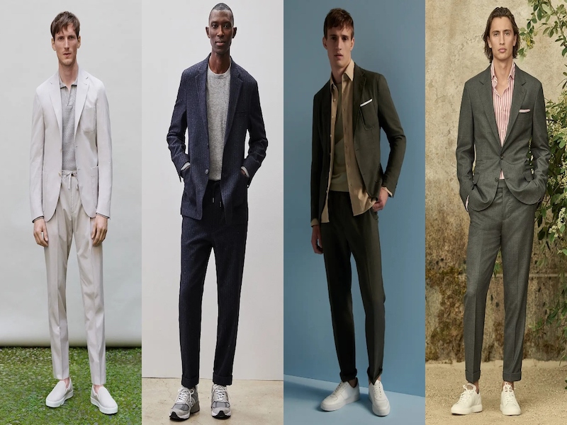 Cách phối đồ với giày thể thao chuẩn xu hướng 2025 49 Suit phối cùng giày thể thao phá cách thông minh