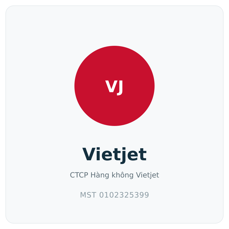 Vietjet MST 0102325399